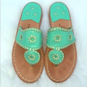 Jack Rogers size 6 aqua